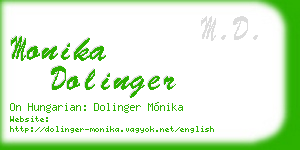 monika dolinger business card